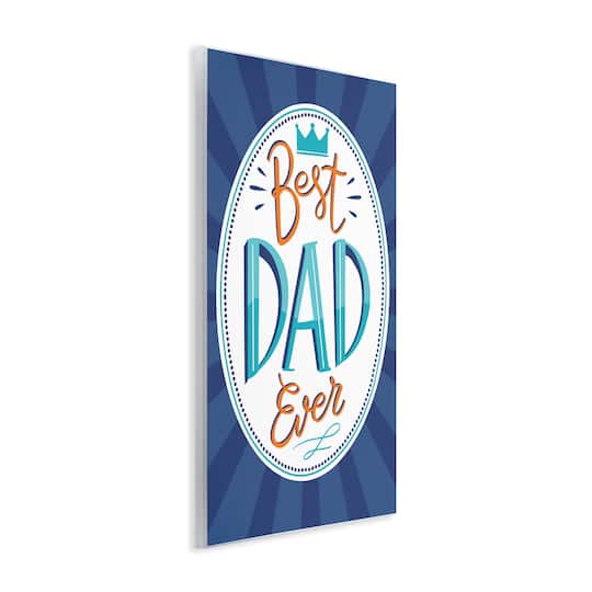Stupell Industries Best Dad Ever Striped Phrase Wall Plaque Art